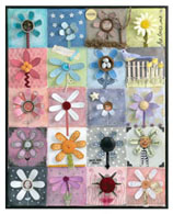 funky flower collage